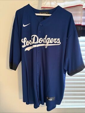 Nike Royal Blue Los Dodgers Baseball Jersey